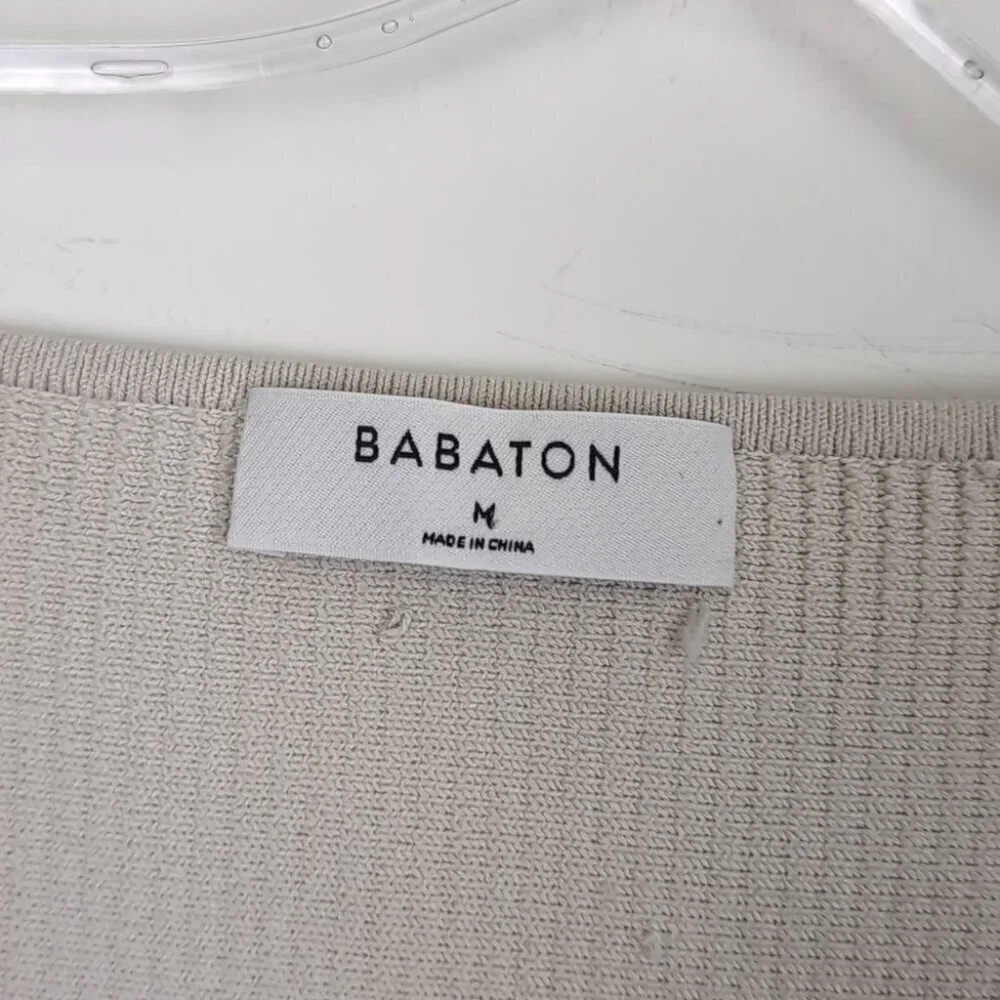 Aritzia babaton sculpt knit square neck crop tee - Picture 3 of 5